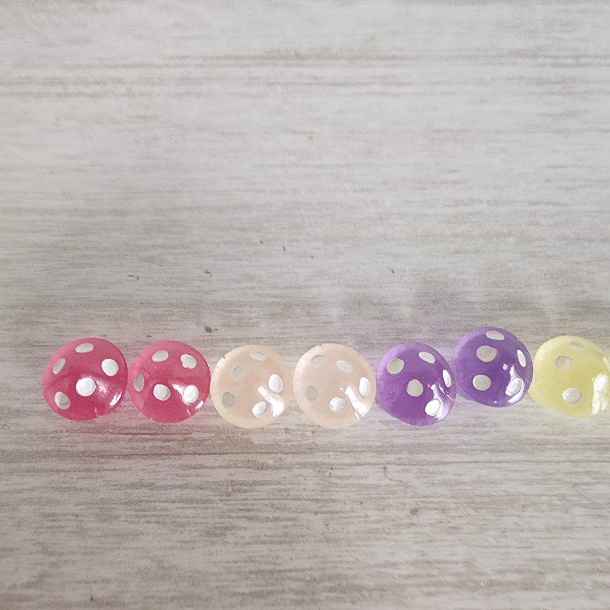 Polkadot Glow Mushroom Decor 12 pack