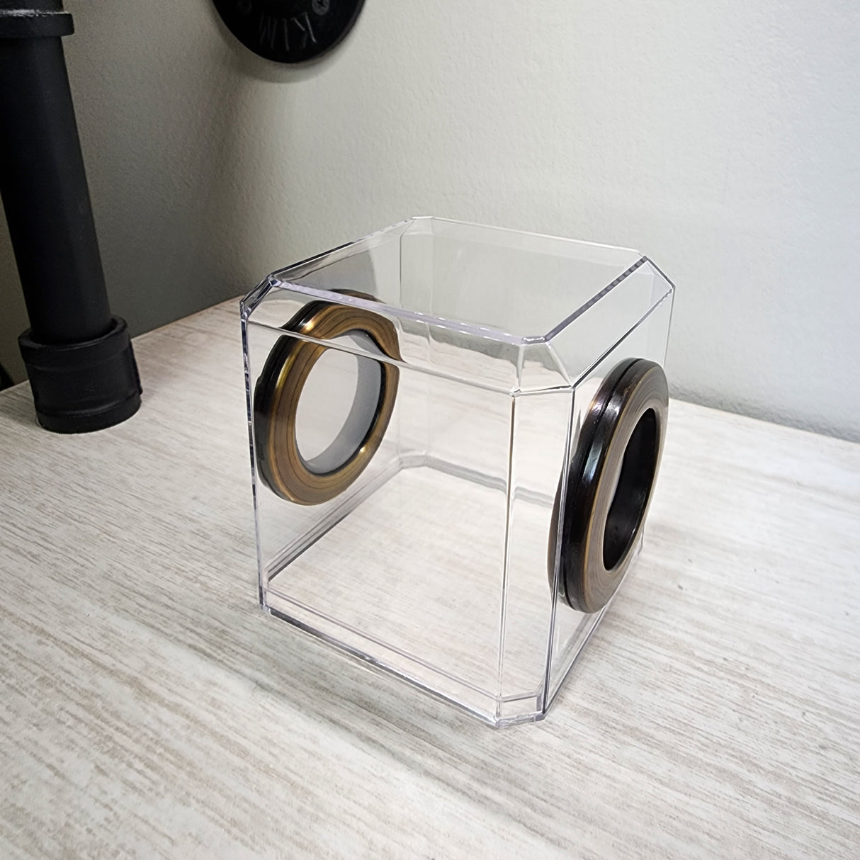 Mini Den Flat Top 3x3x3 Jumping Spider Enclosure (holds fruit flies)