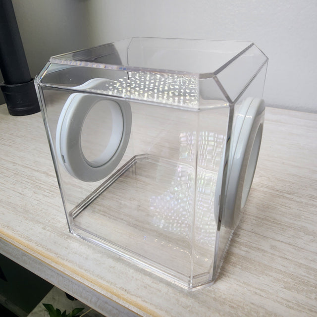 Mini Den Flat Top 3x3x3 Jumping Spider Enclosure (holds fruit flies)