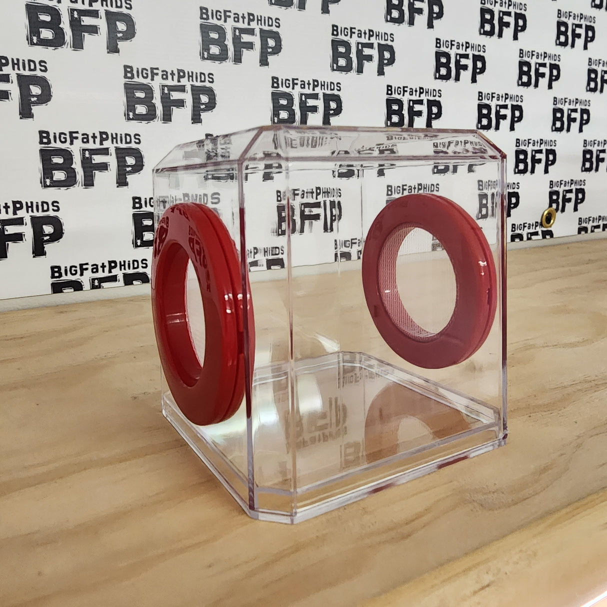 Mini Den Flat Top 3x3x3 Jumping Spider Enclosure (holds fruit flies)