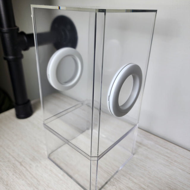 4x4x8.5 Flat-Top Dual-Vent Spider Condo Jumping Spider Enclosure (holds fruit flies) B-stock