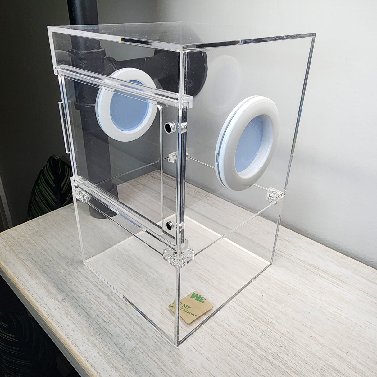 Large Flat Top Magnetic 5x5x8 Front Opening Jumping Spider Enclosure