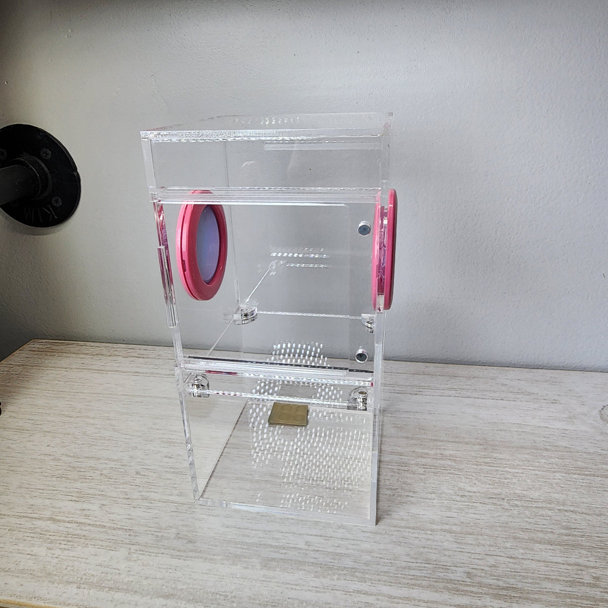 Medium Flat Top 4x4x8 Magnetic Front Opening Jumping Spider Enclosure