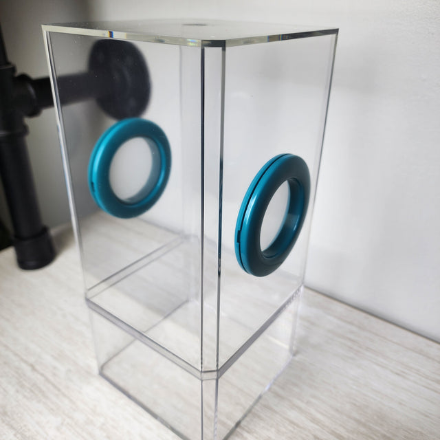 4x4x8.5 Flat-Top Dual-Vent Spider Condo Jumping Spider Enclosure (holds fruit flies) B-stock