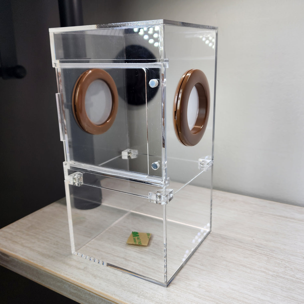 Medium Flat Top 4x4x8 Magnetic Front Opening Jumping Spider Enclosure NEW