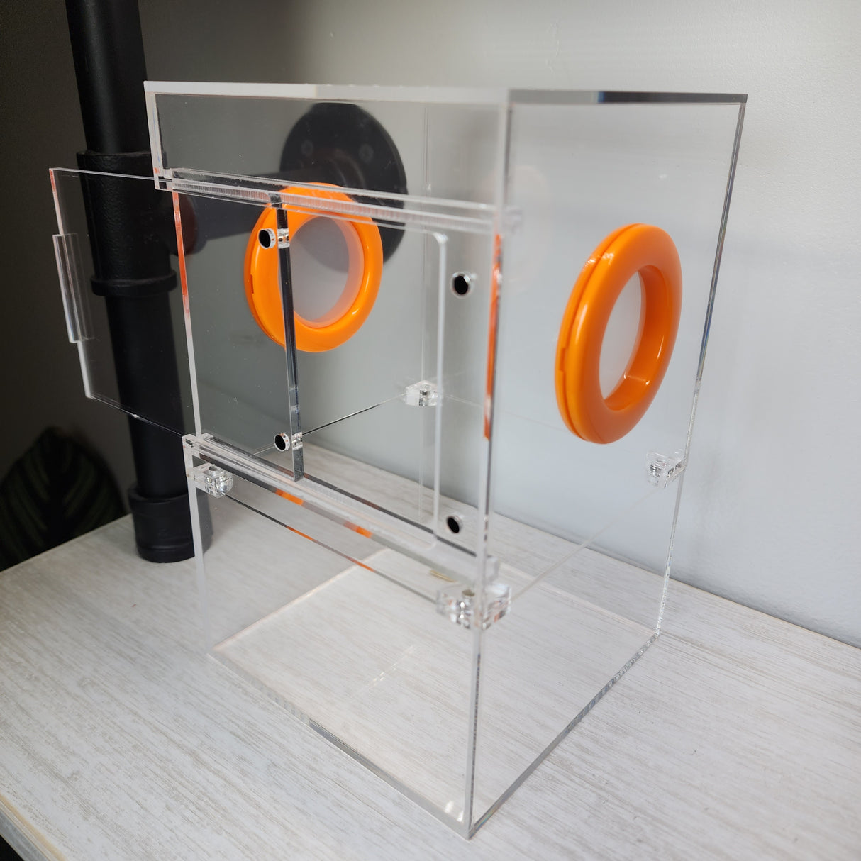 Large Flat Top Magnetic 5x5x8 Front Opening Jumping Spider Enclosure