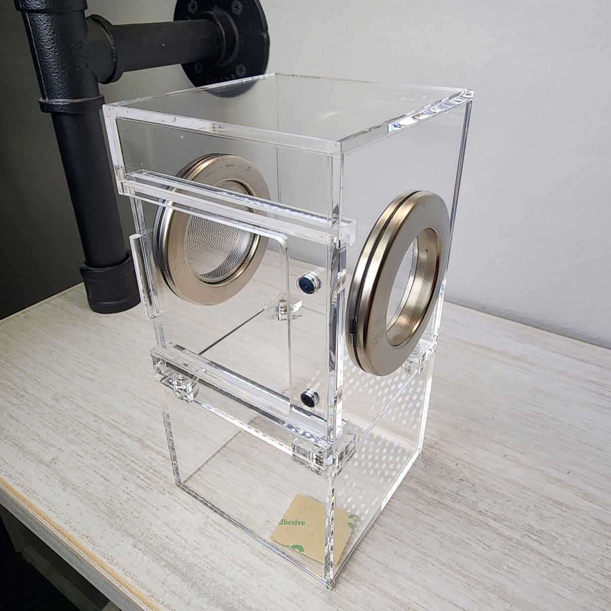 Mini Flat Top 3x3x6 Magnetic Front Opening Jumping Spider Enclosure