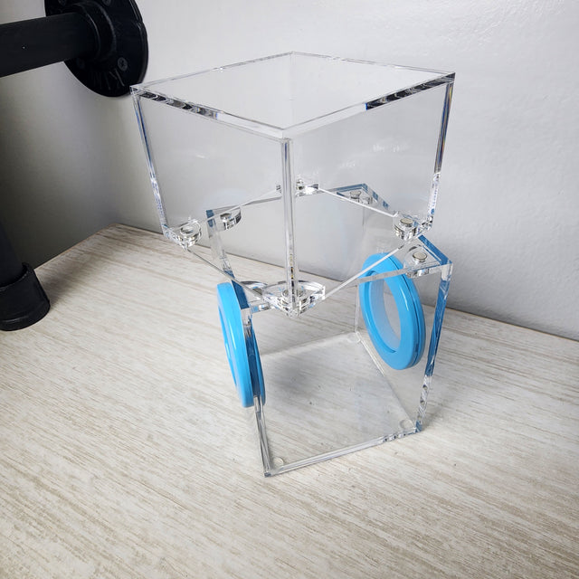 Mini Flat Top Magnetic 3x3x6 Upright Dual Vent Jumping Spider Enclosure (holds fruit flies)