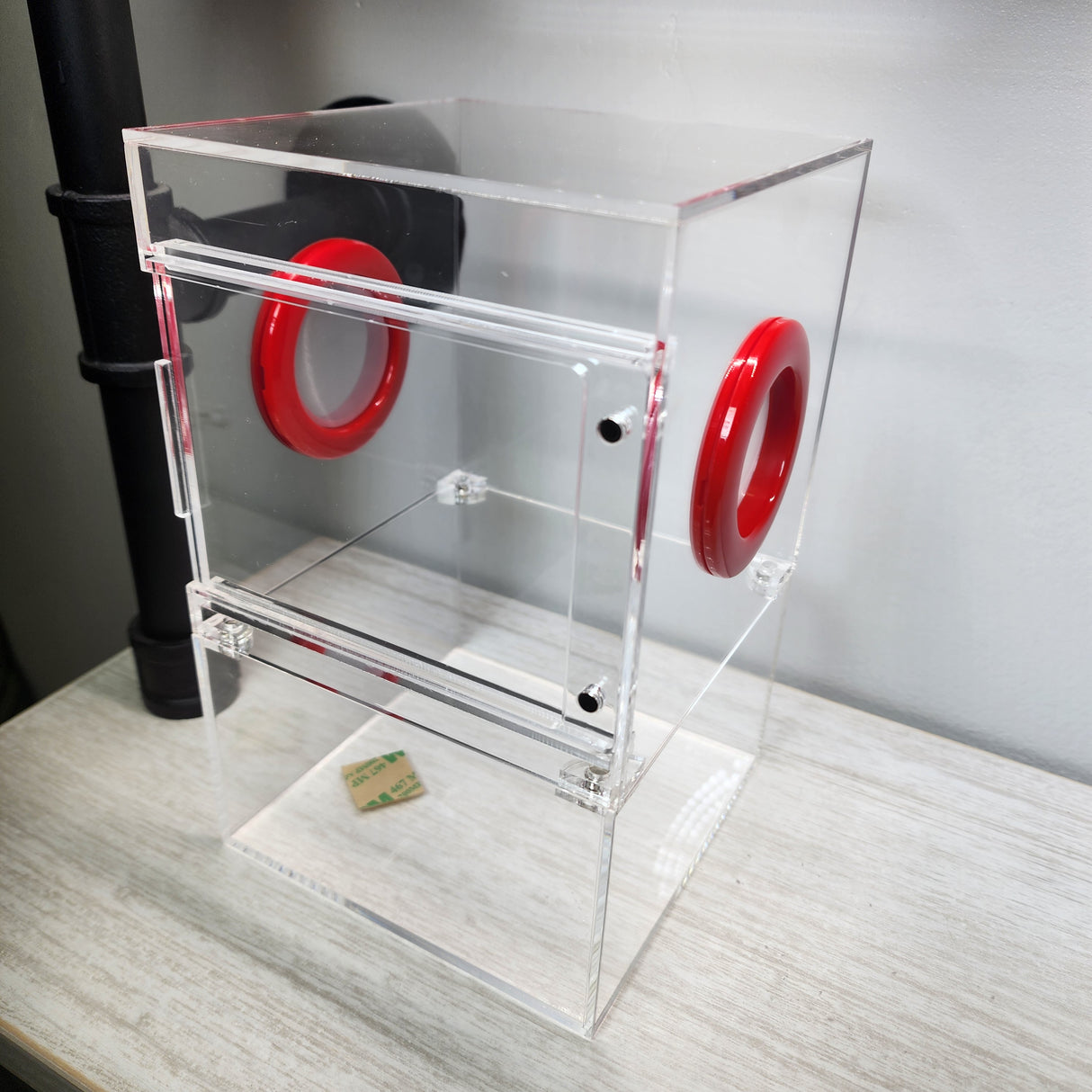 Large Flat Top Magnetic 5x5x8 Front Opening Jumping Spider Enclosure