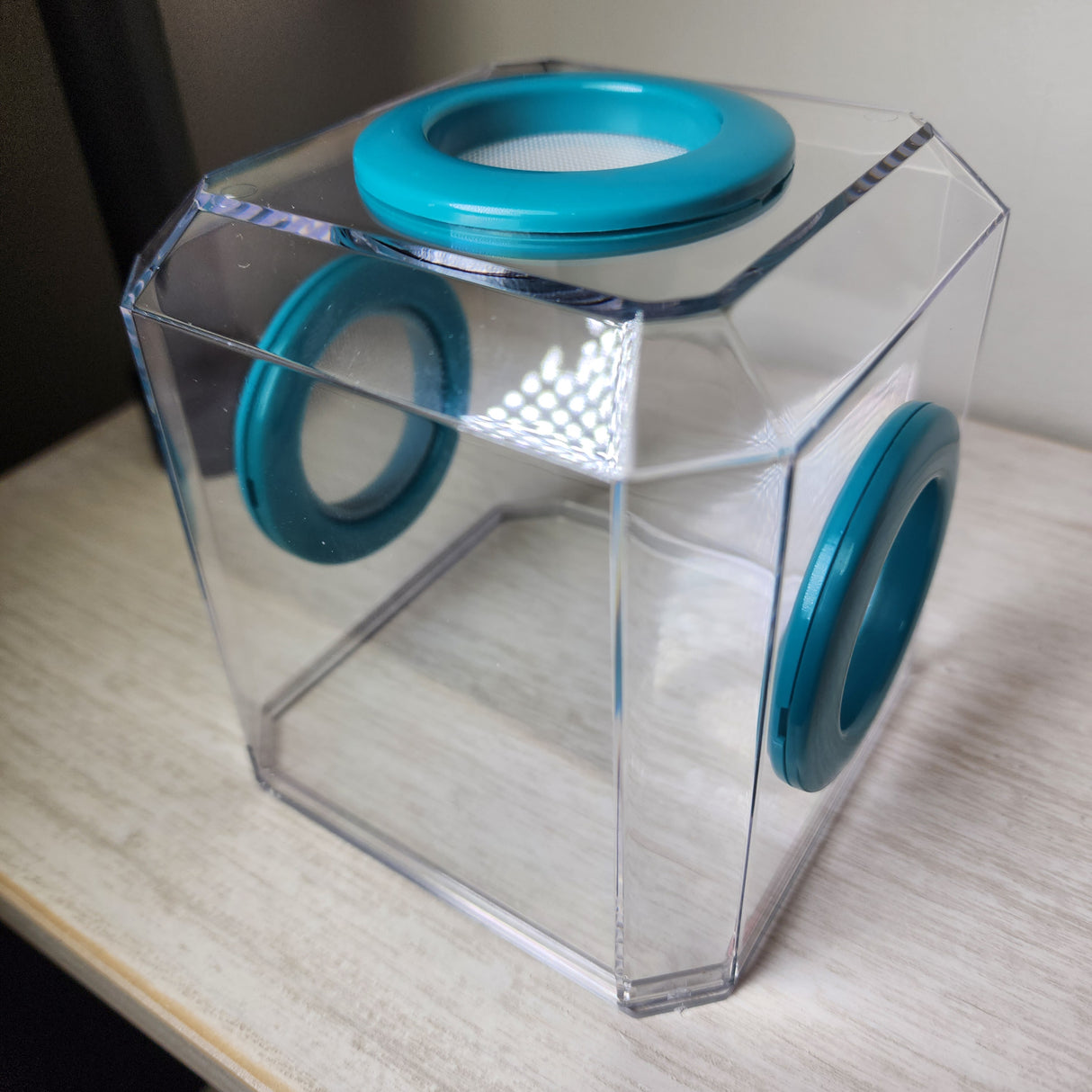 Den Tri Vent 4x4x4 Jumping Spider Enclosure (holds fruit flies)