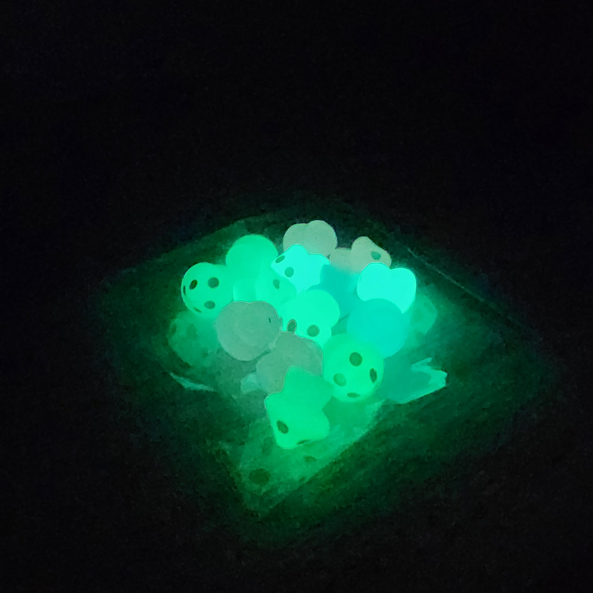 Polkadot Glow Mushroom Decor 12 pack