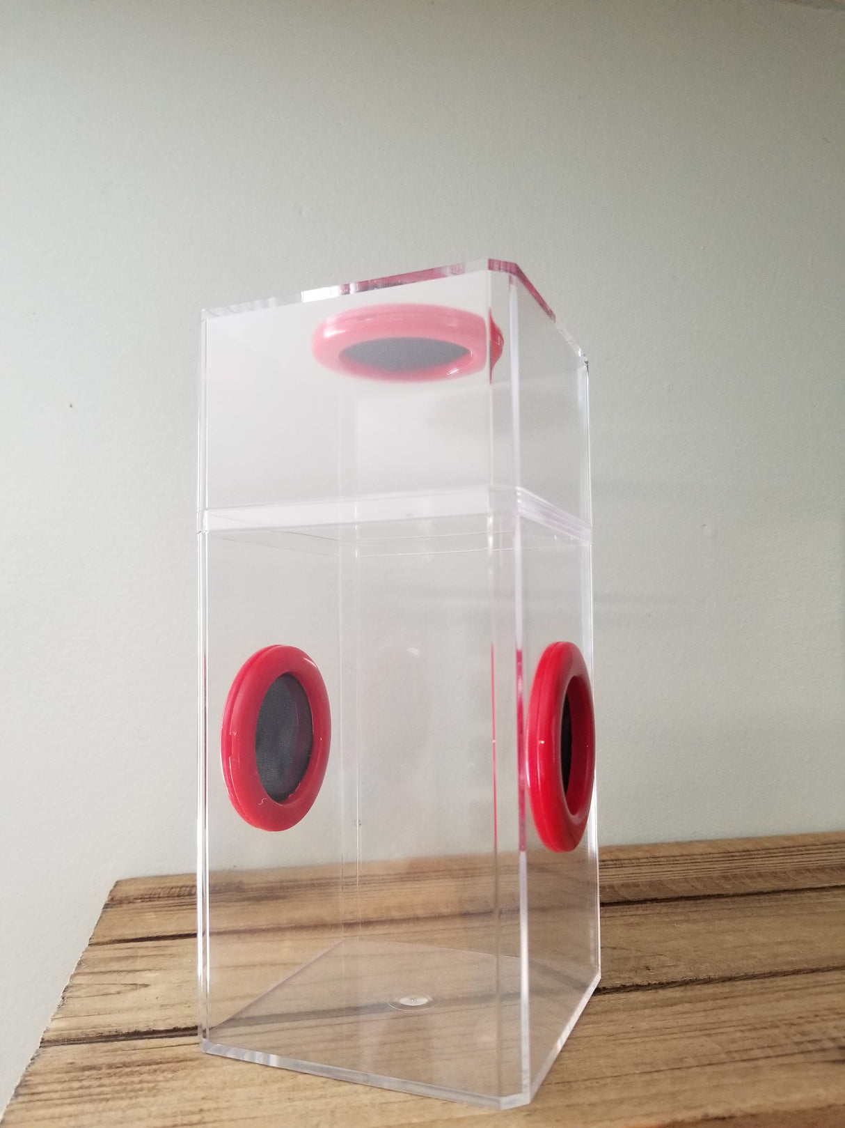B-STOCK Classic Tri-Vent Spider Condo Jumping Spider Enclosure (holds fruit flies)