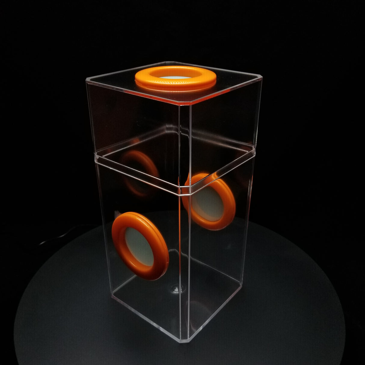 B-STOCK Classic Tri-Vent Spider Condo Jumping Spider Enclosure (holds fruit flies)