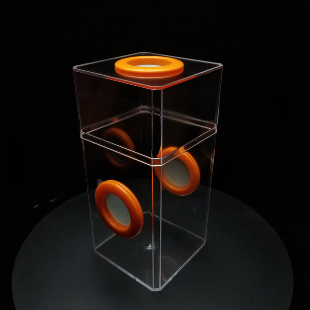 B-STOCK Classic Tri-Vent Spider Condo Jumping Spider Enclosure (holds fruit flies)