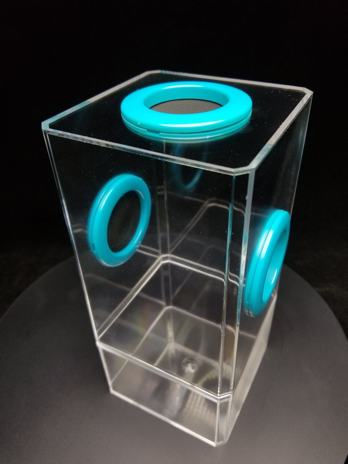 B-STOCK Flip Top Tri-Vent Spider Condo Jumping Spider Enclosure (holds Fruitflies)