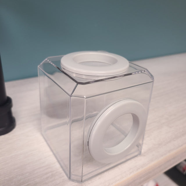 Mini Den Dual Vent 3x3x3 Jumping Spider Enclosure (holds fruit flies)