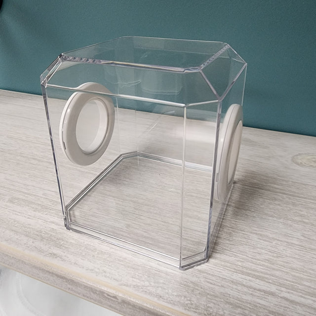 Den Flat Top 4x4x4 Jumping Spider Enclosure (holds fruit flies)