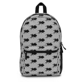 Jumping Spider Print Backpack on Grey background Made in USA