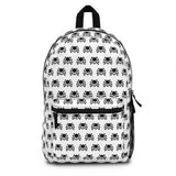 Alien Phid Jumping Spider Print Backpack on White background Made in USA