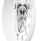 Jumping Spider Wall Clock featuring spider eyes art
