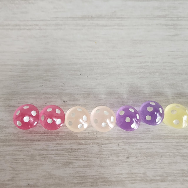 Polkadot Glow Mushroom Decor 12 pack