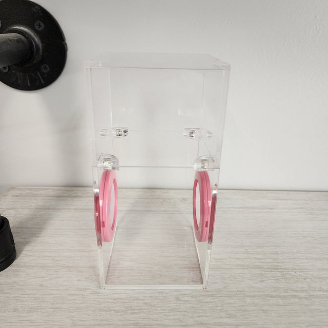 Mini Flat Top Magnetic 3x3x6 Dual Vent Jumping Spider Enclosure (holds fruit flies)