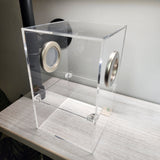 Large Flat Top Magnetic 5x5x8 Jumping Spider Enclosure (holds fruit flies)