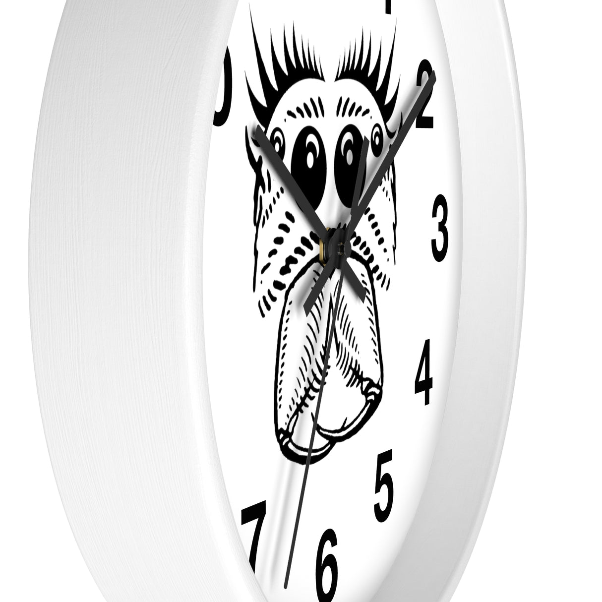 Wall clock with BFP spider print