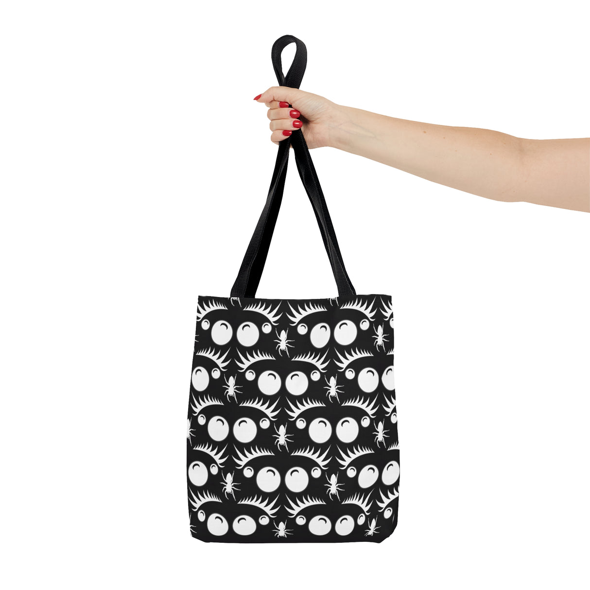 Jumping Spider Tote Bag Featuring Back&White Jumping Spider Print.