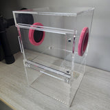 Large Flat Top Magnetic 5x5x8 Front Opening Jumping Spider Enclosure