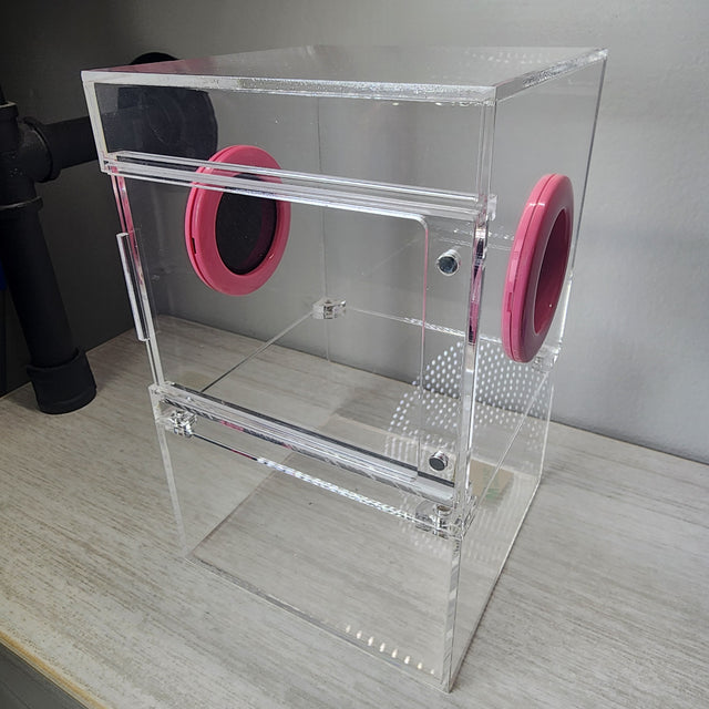 Large Flat Top Magnetic 5x5x8 Front Opening Jumping Spider Enclosure