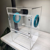 Large Flat Top Magnetic 5x5x8 Front Opening Jumping Spider Enclosure