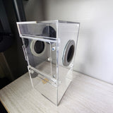 Medium Flat Top 4x4x8 Magnetic Front Opening Jumping Spider Enclosure NEW