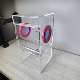 Medium Flat Top 4x4x8 Magnetic Front Opening Jumping Spider Enclosure