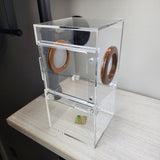 Medium Flat Top 4x4x8 Magnetic Front Opening Jumping Spider Enclosure NEW