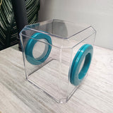 Mini Den Flat Top 3x3x3 Jumping Spider Enclosure (holds fruit flies)