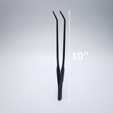 Feeding Tongs 10" Stainless Steel Black