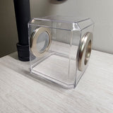 Mini Den Flat Top 3x3x3 Jumping Spider Enclosure (holds fruit flies)