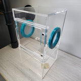 Medium Flat Top 4x4x8 Magnetic Front Opening Jumping Spider Enclosure