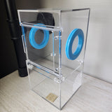 Medium Flat Top 4x4x8 Magnetic Front Opening Jumping Spider Enclosure NEW