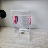 Medium Flat Top 4x4x8 Magnetic Front Opening Jumping Spider Enclosure