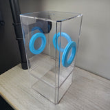 B-STOCK Flat Top Tri Vent Spider Condo Jumping Spider Enclosure (holds fruit flies)