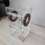 Mini Flat Top 3x3x6 Magnetic Front Opening Jumping Spider Enclosure