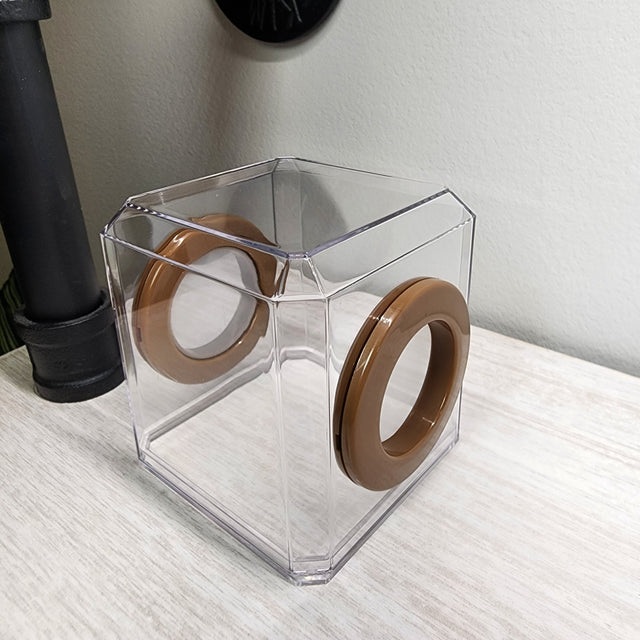 Mini Den Flat Top 3x3x3 Jumping Spider Enclosure (holds fruit flies)