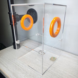 Large Flat Top Magnetic 5x5x8 Jumping Spider Enclosure (holds fruit flies)