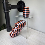 Bumble Hide Perch Pink & Black for Jumping Spiders