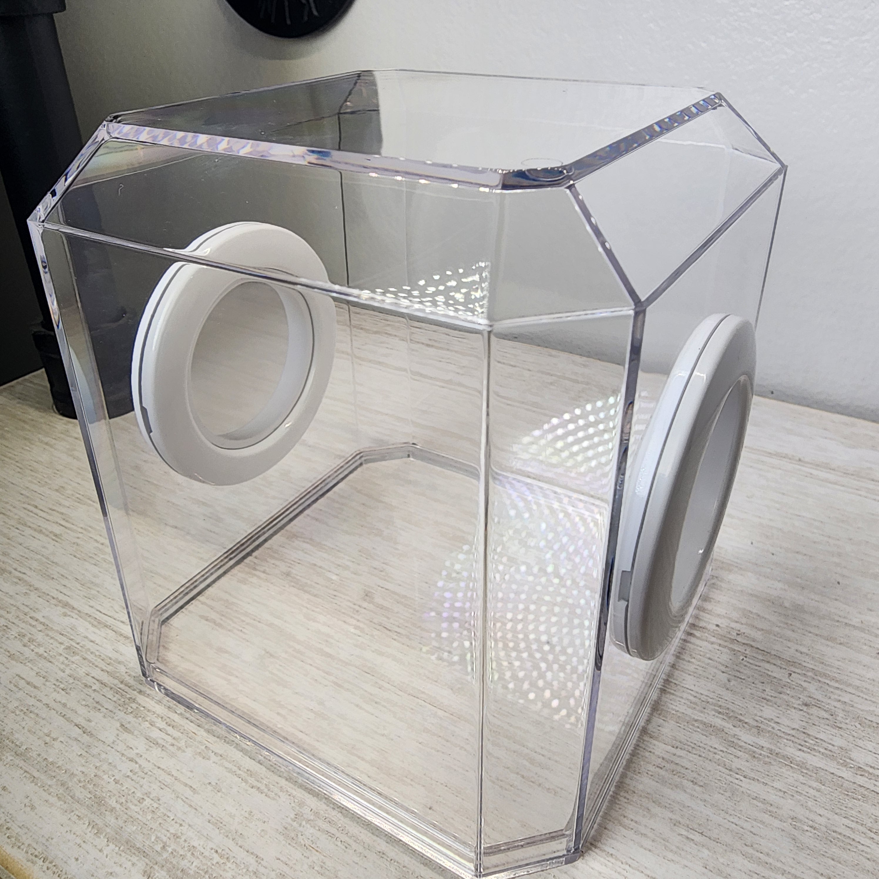 Den Flat Top 4x4x4 Jumping Spider Enclosure | BigFATPhids Den Flat Top 4x4x4 Jumping Spider Enclosure | BigFATPhids