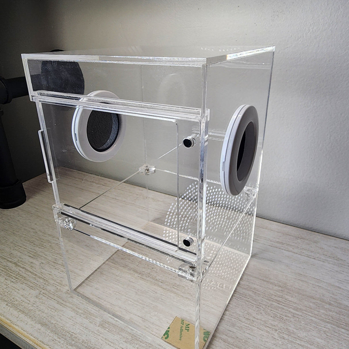 Large Flat Top Magnetic 5x5x8 Front Opening Jumping Spider Enclosure