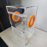 Medium Flat Top 4x4x8 Magnetic Front Opening Jumping Spider Enclosure