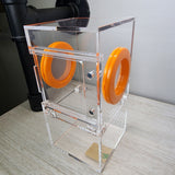 Mini Flat Top 3x3x6 Magnetic Front Opening Jumping Spider Enclosure
